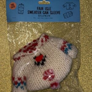 Urban Outfitters Fair Isle Sweater Can Sleeve Cozy